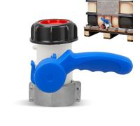 IBC Water Tank Adapter, IBC Valve, IBC Outlet Tap 62 mm DN40, IBC Flap Valve, IBC Tank Stopcock, IBC Tank Ball Valve, Hose Connection for 60 mm Drain Valve, Rain Butt Canister, for IBC Container