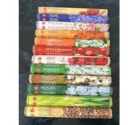 IBCO Incense Sticks Set D- 12 Pack Assorted Scents By PADMASHRE