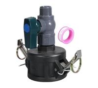 IBCs Tanks Adapter 2Inch for 275 330 Gallon to Garden Hose with Portable Sturdy Round Valves Garden Supplies Agricultural Irrigation