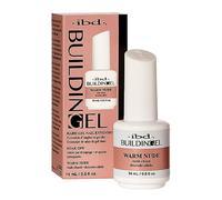 IBD Building Gel Warm Nude, 1 Pack (14 ml) - Made in USA - LED/UV Builder Gel 2-in-1 for Nail Extension