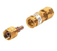 Ibeda Dkd Gas-Schnellkupplung with Union Nut M Set with D1 Coupling Pin for Fuel Gas G3/8 LH, Oxygen 1/4 Rh, Inertgas G 1/4' Rh - Brenngas G 3/8'' LH