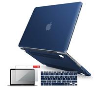 IBENZER Compatible with MacBook Pro 13 Inch Case 2015 2014 2013 end 2012 A1502 A1425, Hard Shell Case & Keyboard Cover & Screen Protector for Old Version Apple Mac Retina 13, Navy Blue, R13NVBL+2