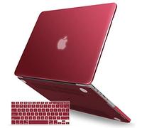 iBenzer Laptop Schutz, Soft Plastic, Fits All MacBooks/Air, 33cm/38.1cm/30.5cm, Rot Weinrot, Old MacBook Pro, Non CD-ROM