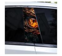 IBENZIGH 2pcs Animal Car B-Pillar Decals Waterproof Sunscreen Cover Scratches Funny Car Door Pillar Decoration Decals Car Decoration(Type C)