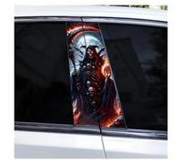 IBENZIGH 2pcs Knight Style Car B-Pillar Sticker Covering Scratched Car Center Pillar DIY Personalized Decal Car Decoration(Type Q)