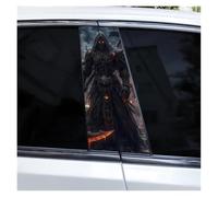 IBENZIGH 2pcs Knight Style Car B-Pillar Sticker Covering Scratched Car Center Pillar DIY Personalized Decal Car Decoration(Type P)