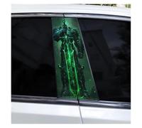 IBENZIGH 2PCS Knight Swordsmen Car B-Pillar Sticker Center Pillar Waterproof Car Door Pillar Decorative Decal Car Decoration(Type F)