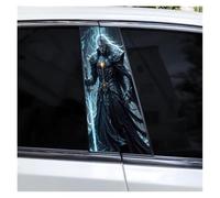 IBENZIGH 2PCS Knight Swordsmen Car B-Pillar Sticker Center Pillar Waterproof Car Door Pillar Decorative Decal Car Decoration(Type A)
