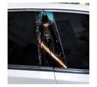 IBENZIGH 2PCS Knight Swordsmen Car B-Pillar Sticker Center Pillar Waterproof Car Door Pillar Decorative Decal Car Decoration(Type G)