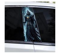 IBENZIGH Knight Warrior Car Decal Car B-Pillar Decal Waterproof Car Covered With Scratch Decorative Decal Car Door Post Car Decoration(Type F)