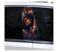 IBENZIGH Playing Card Car B Pillar Sticker Decorative Waterproof Car Decal DIY Car Door Post Decal Suitable For All Car Models Car Decoration(Type D)