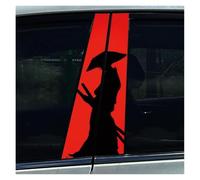 IBENZIGH Samurai Car B Pillar Waterproof Decal Car Modification Styling Sticker Suitable For All Car Models Car Decoration(Type F)