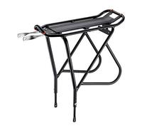 Ibera Bike Rack - Bicycle Touring Carrier with Fender Board, Frame-Mounted for Heavier Top & Side Loads, Height Adjustable for 26"-29" Frames, Non-Disc Brake