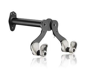 Ibera Horizontal Bicycle Bike Wall Mount Hanger, Bike Hook Holder Storage Rack For Indoor Storage, Black