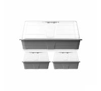 Ibergarden Greenhouse Set Grey Transparent Plastic (8 Units)