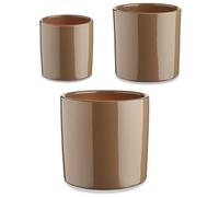 Ibergarden Pot Set Ø 14 cm Ø 22 cm Ø 17 cm Cylinder 3 Pieces Taupé