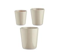 Ibergarden Set of Pots Ø 14 cm Ø 22 cm Ø 17 cm Tapered 3 Pieces Grey