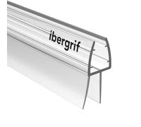 Ibergrif 1000mm Bath Shower Screen Door Seal Strip for 5-8mm Glass Door Adjustable Length (Straight) M101-100