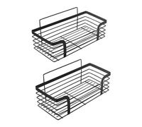 Ibergrif 2 Pack Black Bathroom Shelf Organiser, Shower Caddy M34036B - Rustproof, Waterproof, High Load-Bearing, Easy Installation