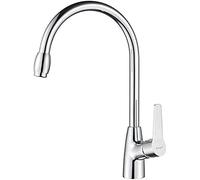 Ibergrif Arial, Kitchen Tap, Sink Mixer with 360 ° Swiveling Spout, Chrome