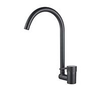 Ibergrif M22124B, Folding Kitchen Tap with Rotation Spout, Sink Mixer Ideal for Window Installation