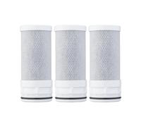 Ibergrif M91007-1 Carbon Block Faucet Replacement Filter, Reduces Chlorine, Heavy Metals and Bad Taste, 3 Pack