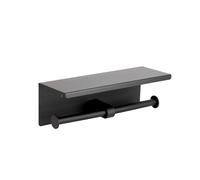 Ibergrif Double Toilet Paper Holder with Shelf, Wall Mounted Roll Holder