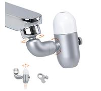 Ibergrif Faucet Extender with Pressurizing Aerator, 720° Swivel, 2 Spray Modes - M24 Faucet Adapter, Double Water Outlet, Water Saving - for Showers, Kitchens & Bathrooms, M91006-1