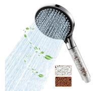 Ibergrif Filtered Shower Head - 125mm High Pressure Handheld Shower for Hard Water - 3 Spray Modes - Water Saving - Reduces Limescale & Chlorine - Universal Fit, M20226