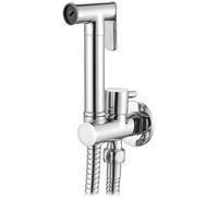 Ibergrif Handheld Bidet Sprayer Kit, Stainless Steel Shower Spray Bidet Attachment w/Hose for Toilet UK, Bathroom Shattaf Cloth Diaper for Feminine Hygiene, Pet Shower, Chrome, M22015R