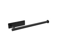 M34055B Black Kitchen Roll Holder Under Cabinet, Paper Towel Holder, Self Adhesive Kitchen Towel Rack Wall-Mounted, for Kitchen Bathroom