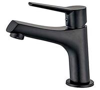 Ibergrif M11026B-Arial Basin Mixer Tap with Water Saving Function, Black