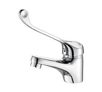 Ibergrif M11053 Bari, Basin Medical Handle, Bathroom Tap, Chrome, Silver