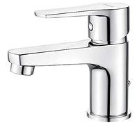 Ibergrif M11057 Bathroom Basin Taps, Sink Taps Mixers Chrome Brass with UK Standard Hoses