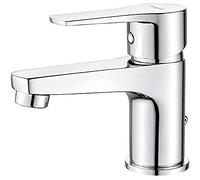 Ibergrif M11357 Star, Bathroom Mixer with water-saving Function, Basin Tap, Chrome