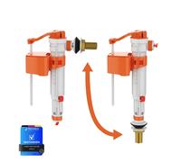 Ibergrif M20521 Toilet Cistern Bottom Side Fill Valve Adjustable Telescopic U...