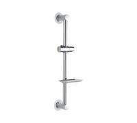 Ibergrif M20802-1 Shower Riser Rail, No Drill Shower Rail with Soap Dish