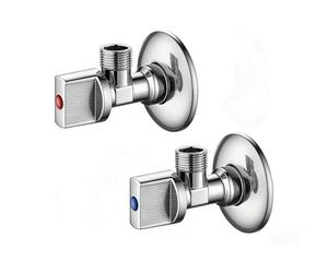 Ibergrif M22008A Angled Isolating Valves 1/2 x 3/8 inch BSP, 2 Pack