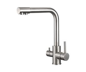 IBERGRIF M22109A 3 Way Water Filter Tap, Kitchen Drinking Taps Sink Mixer Swivel