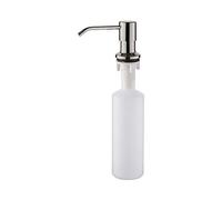 Ibergrif M34027A Sink Dispenser Pump, Kitchen Sink Soap Dispenser Built in 500ml Liquid, 360° Rotation Nozzle, for Bathroom and Dish Lotion Sink, Stainless Steel, Grey