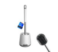 Ibergrif M34152 Silicone Toilet Brushes Holders Deep Cleaner Toilet Brush with Quick Drying Holder Set for Bathroom - This product is designed w