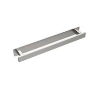 Ibergrif M34457A Towel Rails Adhesive 40CM, Two Installation Methods (Adhesive and Drilling), Towel Rail for Bathroom Towel Bars Bar Without Drilling, Stainless Steel, Brushed