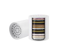 Ibergrif M91010-1 Universal Replacement Shower Filter Cartridge for Hard Water, Filter Cartridge - Reduces Chemicals Chlorine