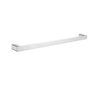 Ibergrif Plinto, Square Single Towel Rail Holder, Wall Mounted Bath Towel Bar, Chrome