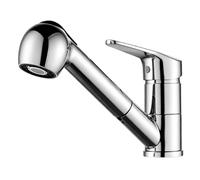 Ibergrif Roma - Kitchen Sink Mixer taps with Pull Out Spray Head, Chrome, Silver M14550
