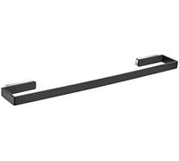 Ibergrif Soto, Square Single Towel Rail Holder, Wall Mounted Black Bath Towel Bar, Brass M36101B