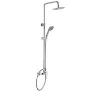 Ibergrif Star, Exqosed Rainfall Shower System Kit, Shower Mixer Tap Set, Chrome