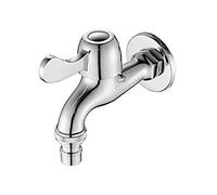 Ibergrif - Wall Water Mixer, Single Cold Washmachine Tap, Chrome