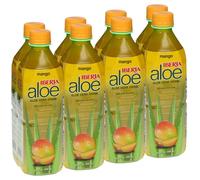 Iberia Aloe Vera Drink with Pure Aloe Pulp, Mango, 16.9 fl oz. (Pack of 8)