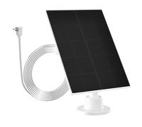 IBERLS Solar Panel for Arlo Essential Spotlight/Essential Camera, Continuous Power Supply with 13ft/4m Cable, 360° Adjustable Mount, IP67 Weatherproof, Outdoor Charger with Micro USB Connector